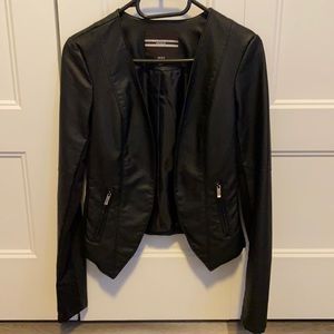 Black Faux Leather Jacket